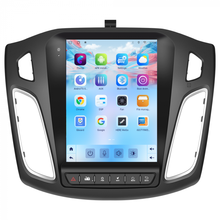 Navigatie Ford Focus (2012-2018) Tip Tesla, Android 12, 4GB RAM 64GB, SLOT SIM 4G, DSP, CarPlay si Android Auto, ecran 9,7 inch [13]