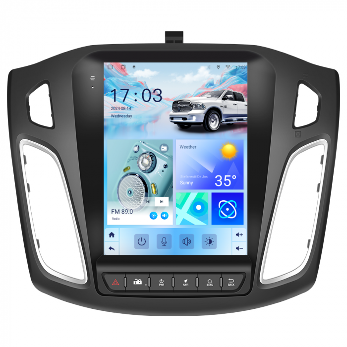 Navigatie Ford Focus (2012-2018) Tip Tesla, Android 12, 4GB RAM 64GB, SLOT SIM 4G, DSP, CarPlay si Android Auto, ecran 9,7 inch [9]