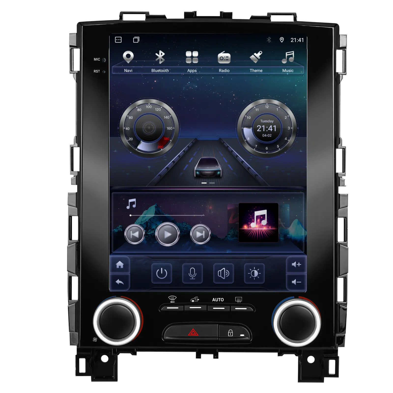 Navigatie Renault Megane 4 (2017-2020) Tip Tesla, Android 12, 2GB RAM 32GB, DSP, CarPlay si Android Auto, ecran 9,7 inch [6]