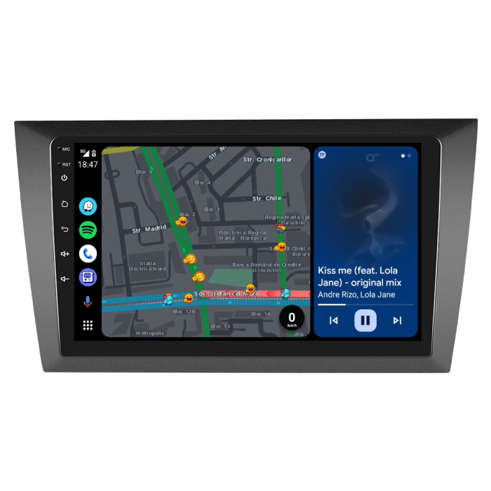Navigatie Golf 6 (2009-2013), Android 12, 8GB RAM 128GB, SLOT SIM 4G, DSP, Carplay si Android auto, ecran 9 inch [7]