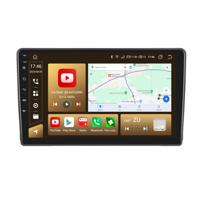 Navigatie Ford Focus MK 2 (2005-2008), Android 12, 8GB RAM 128GB,SLOT SIM 4G, DSP, Carplay si Android auto, ecran 9 inch [4]