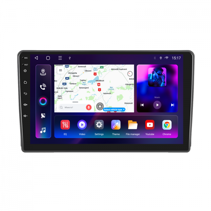 Navigatie Ford Focus MK 2 (2005-2008), Android 12, 4GB RAM 64GB,SLOT SIM 4G, DSP, Carplay si Android auto, ecran 9 inch [1]