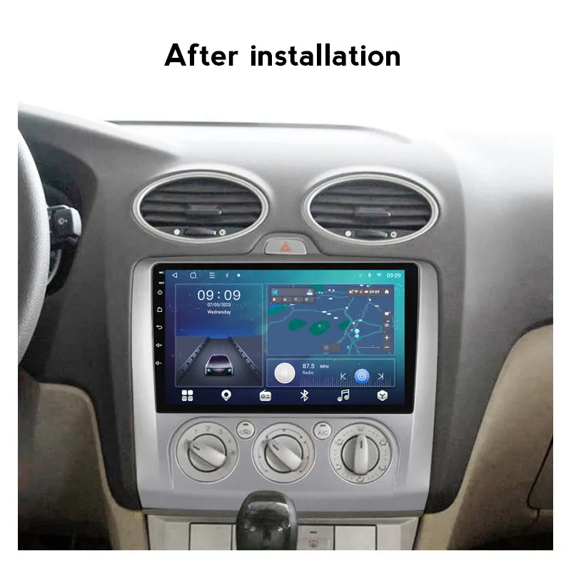 Navigatie Ford Focus MK2 (2004-2011) cu Android 12, 4GB RAM 64 GB ROM, SIM 4G, Carplay si Android Auto ecran 9 inch [5]
