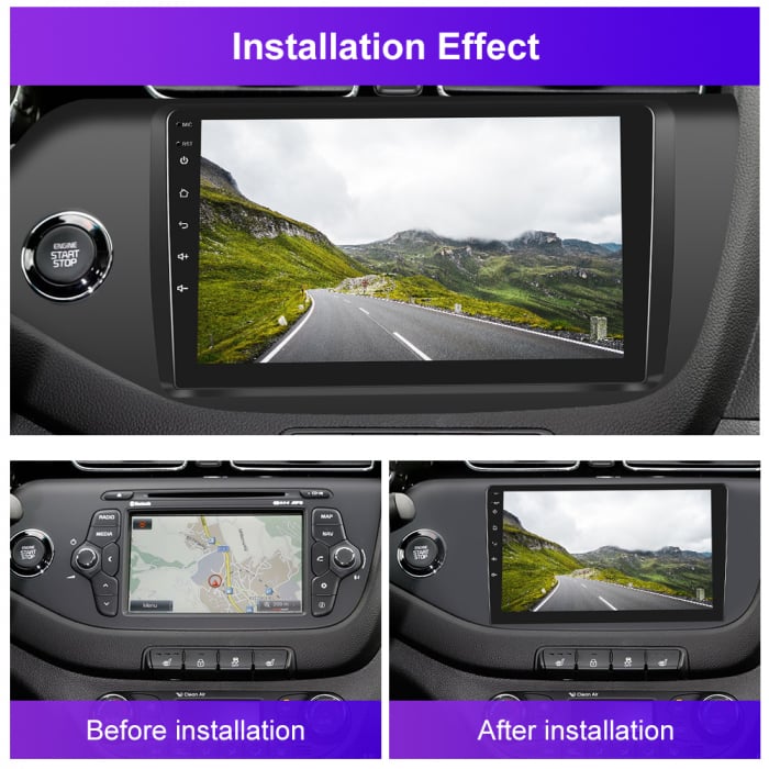 Navigatie Kia Seed 2012 cu Android 11, 2GB RAM 32 GB ROM ecran 9 Inch,Carplay si Android Auto [5]