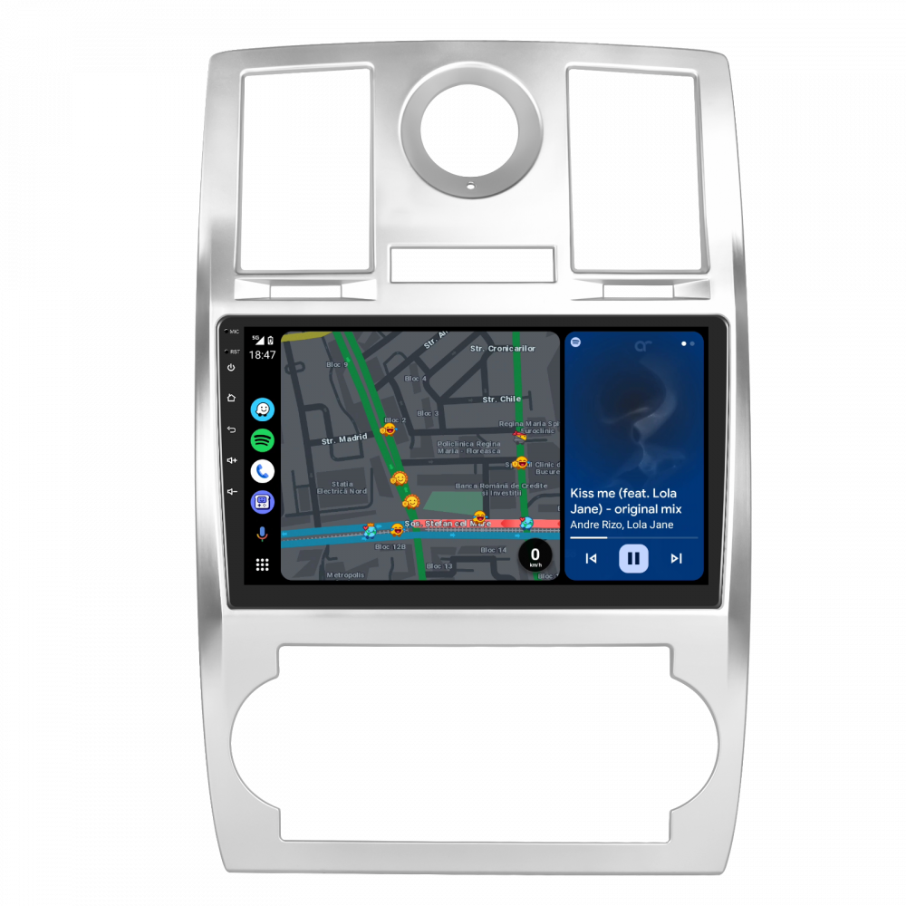 Navigatie CHRYSLER C300 2006, Android 12, 4GB RAM 64GB, DSP, Carplay si Android auto, ecran 9 inch [8]