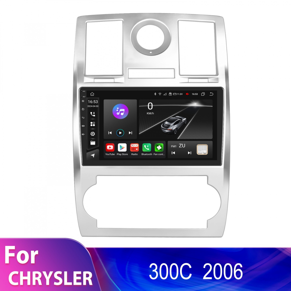 Navigatie CHRYSLER C300 2006, Android 12, 4GB RAM 64GB,SLOT SIM 4G, DSP, Carplay si Android auto, ecran 9 inch [2]