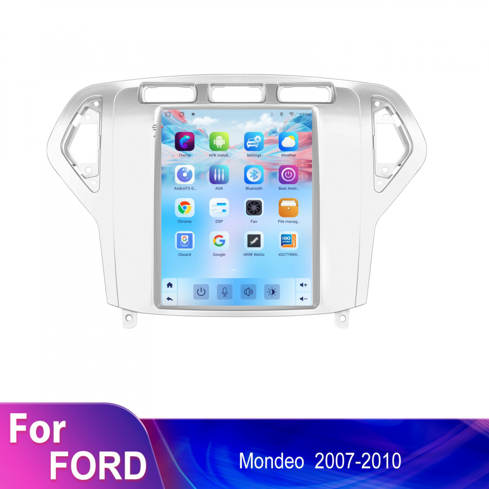 Navigatie Ford Monedo (2007-2010) Tip Tesla, Android 12, 2GB RAM 32GB, DSP, CarPlay si Android Auto, ecran 9,7 inch [8]