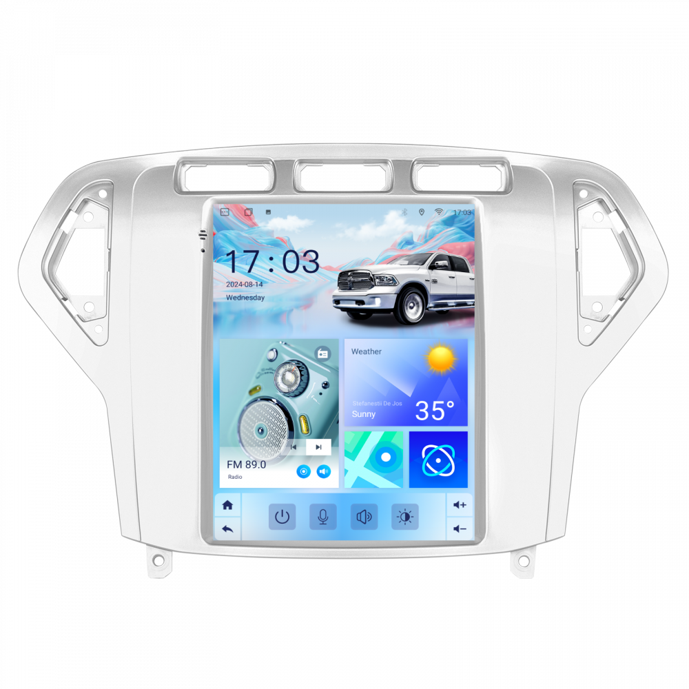 Navigatie Ford Monedo (2007-2010) Tip Tesla, Android 12, 2GB RAM 32GB, DSP, CarPlay si Android Auto, ecran 9,7 inch [1]