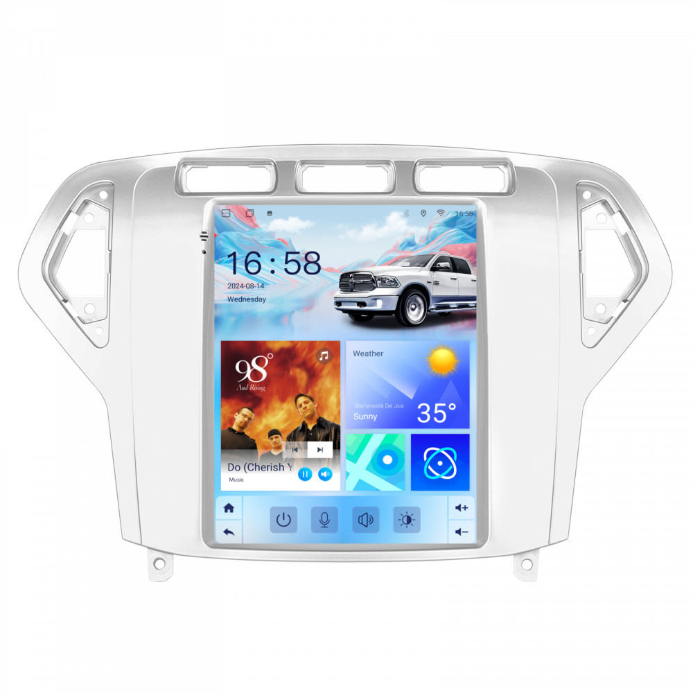 Navigatie Ford Monedo (2007-2010) Tip Tesla, Android 12, 2GB RAM 32GB, DSP, CarPlay si Android Auto, ecran 9,7 inch [5]