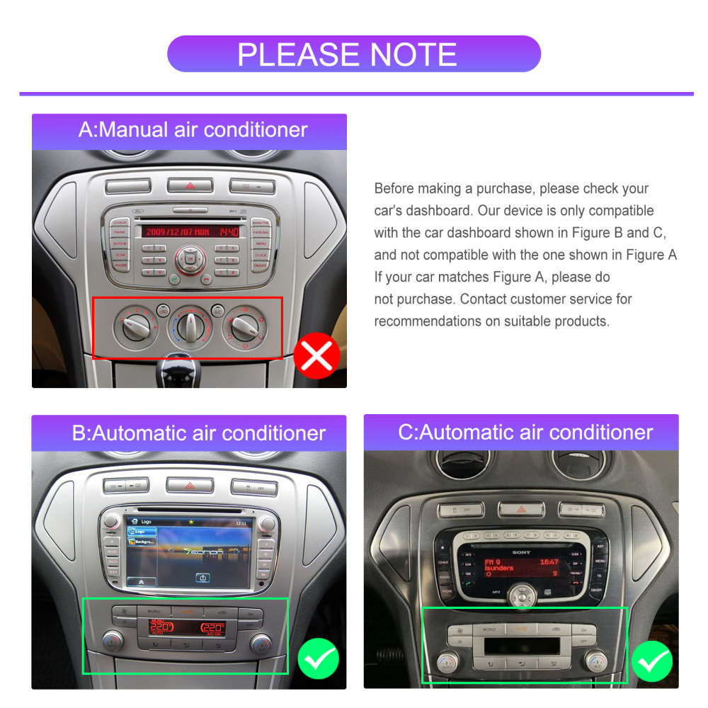 Navigatie Ford Monedo (2007-2010) Tip Tesla, Android 12, 2GB RAM 32GB, DSP, CarPlay si Android Auto, ecran 9,7 inch [6]