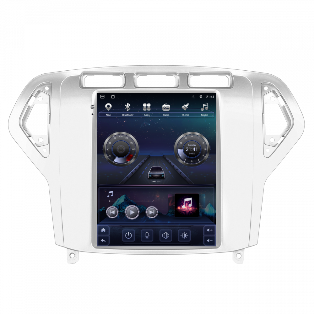 Navigatie Ford Mondeo (2007-2010) Tip Tesla, Android 12, 4GB RAM 64GB, SLOT SIM 4G, DSP, CarPlay si Android Auto, ecran 9,7 inch [1]