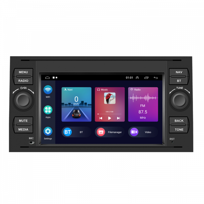 Navigatie Ford Transit (2005-2014) cu Android 13, 2GB RAM 64GB, DSP, CarPlay si Android Auto Wireles Ecran de 7 Inch [4]