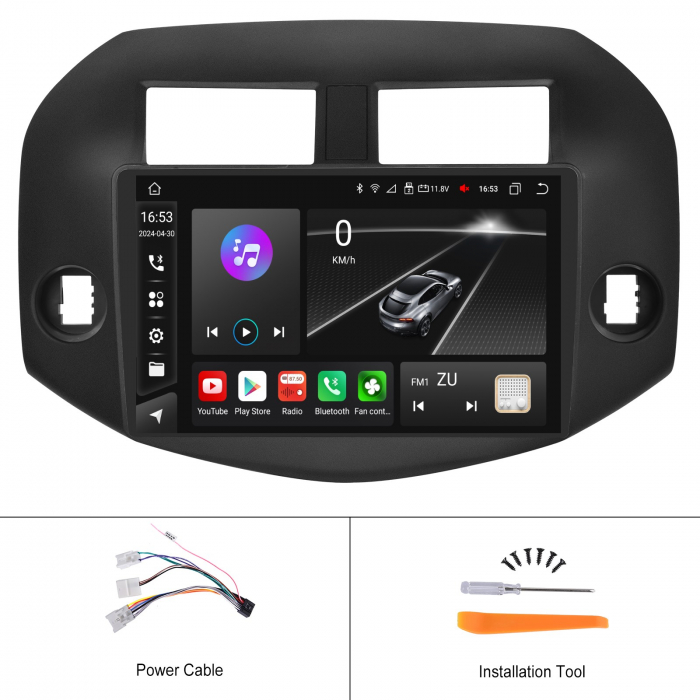 Navigatie Toyota RAV 4 III (2005-2013), Android 12, 2GB RAM 32GB, DSP, Carplay si Android auto, ecran 9 inch [8]