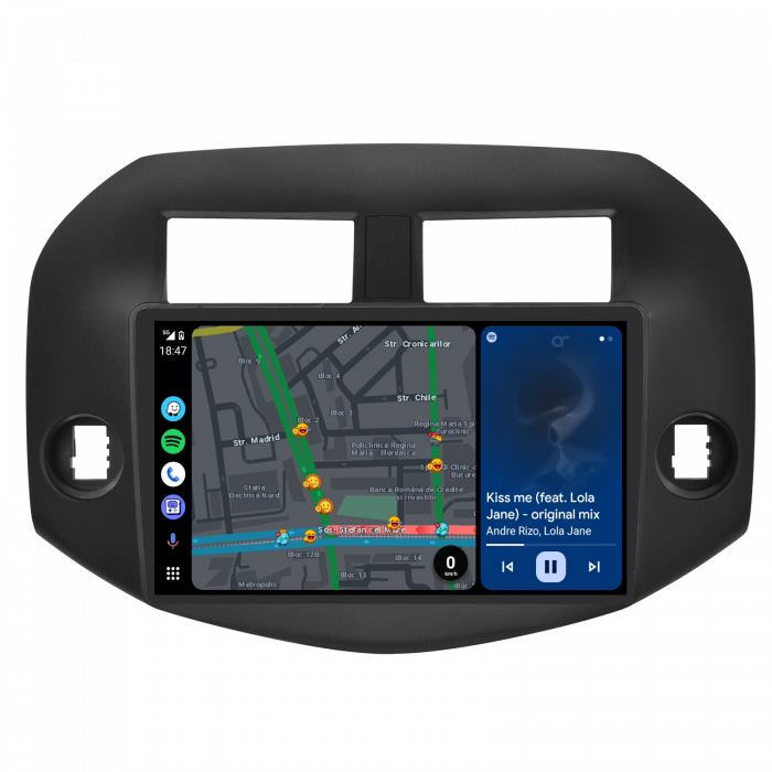 Navigatie Toyota RAV 4 III (2005-2013), Android 12, 2GB RAM 32GB, DSP, Carplay si Android auto, ecran 9 inch [3]