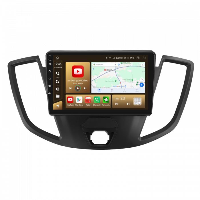 Navigatie Ford Transit (2014-2020), Android 12, 8GB RAM 128GB, SLOT SIM 4G, DSP, Carplay si Android auto, ecran 9 inch [7]