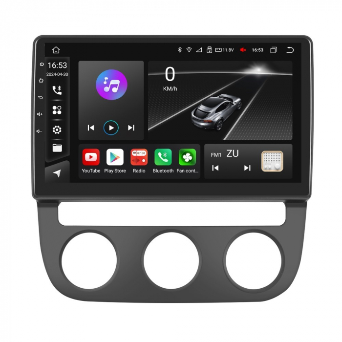 Navigatie Golf 5|Jetta (2004-2009) cu Android 12, 8 GB RAM 128 GB ROM, SLOT SIM 4G, DSP, CarPlay si Android Auto ecran 10 inch [4]