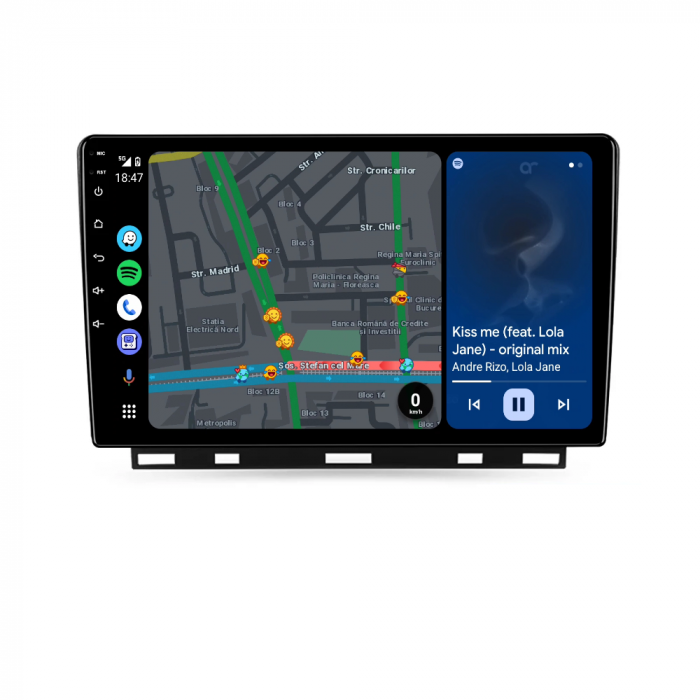 Navigatie Renault CLIO 5 (2019-2024), Android 12, 2GB RAM 32GB, DSP, Carplay si Android auto, ecran 9 inch [4]