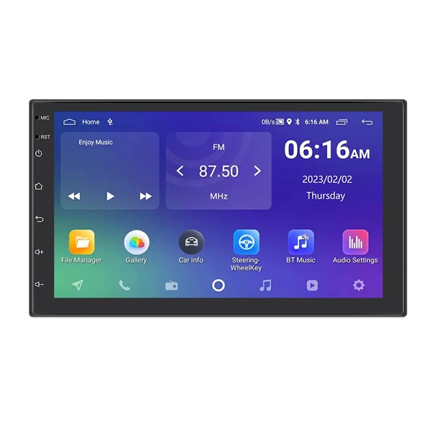 Navigatie GPS 2DIN Universala, Android 13 4GB RAM 64GB ROM, CarPlay si Android Auto WI-FI, Ecran 7 inch [3]