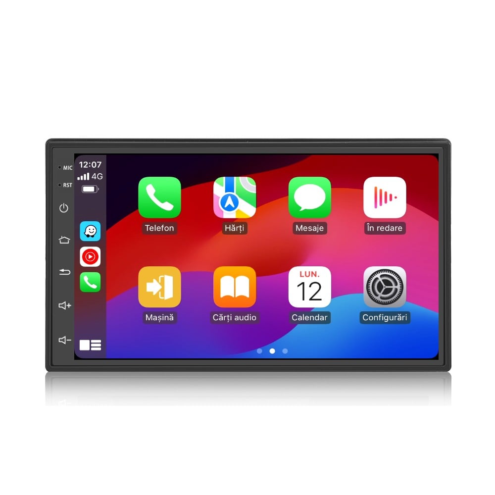 Navigatie Universala 2DIN Topway TS18A,4GB RAM 64GB ROM,SLOT SIM 4G, CarPlay si Android Auto WI-FI, Ecran 7 inch PREMIUM [5]