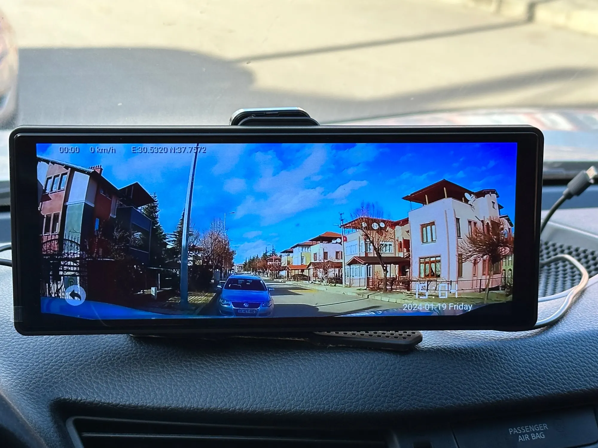 Navigatie GPS Portabil, Universal, CarPlay si Android Auto WI-FI, Camera DVR incorporata, ecran tactil HD 9.3 inch [8]