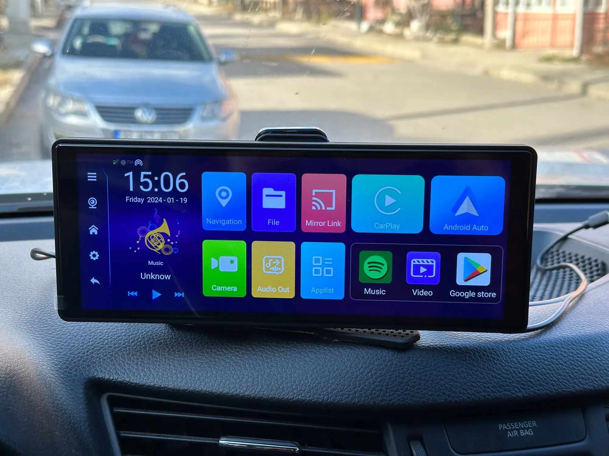 Navigatie GPS Portabil, Universal, CarPlay si Android Auto WI-FI, Camera DVR incorporata, ecran tactil HD 9.3 inch [6]