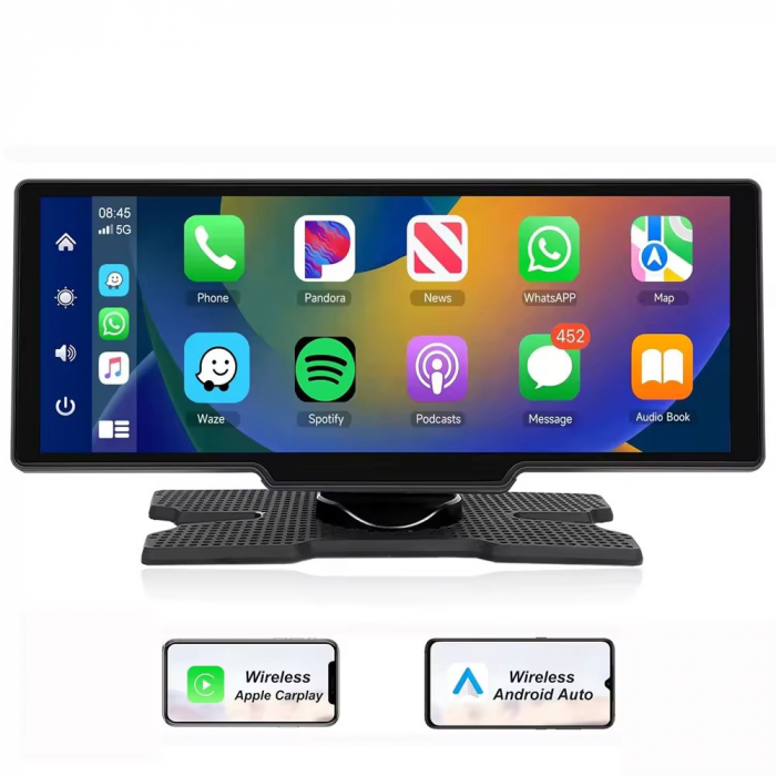 Navigatie GPS Portabil, Universal, CarPlay si Android Auto WI-FI, ecran tactil HD 10.26 inch [8]