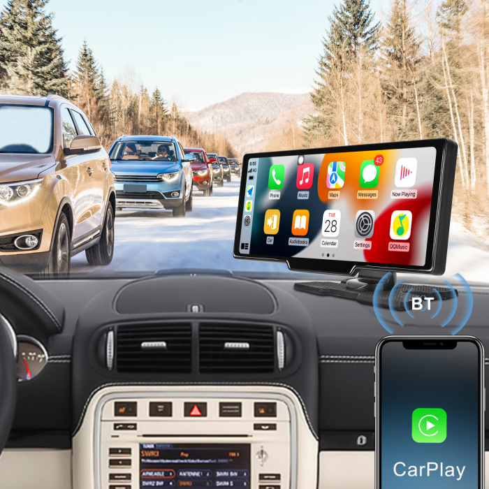 Navigatie cu Android 13, 2GB+32GB, GPS Portabil, Universal, CarPlay si Android Auto WI-FI, ecran tactil HD 10.26 inch [5]