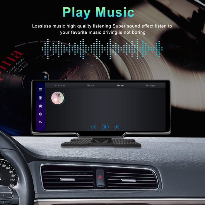 Navigatie cu Android 13, 2GB+32GB, GPS Portabil, Universal, CarPlay si Android Auto WI-FI, ecran tactil HD 10.26 inch [19]