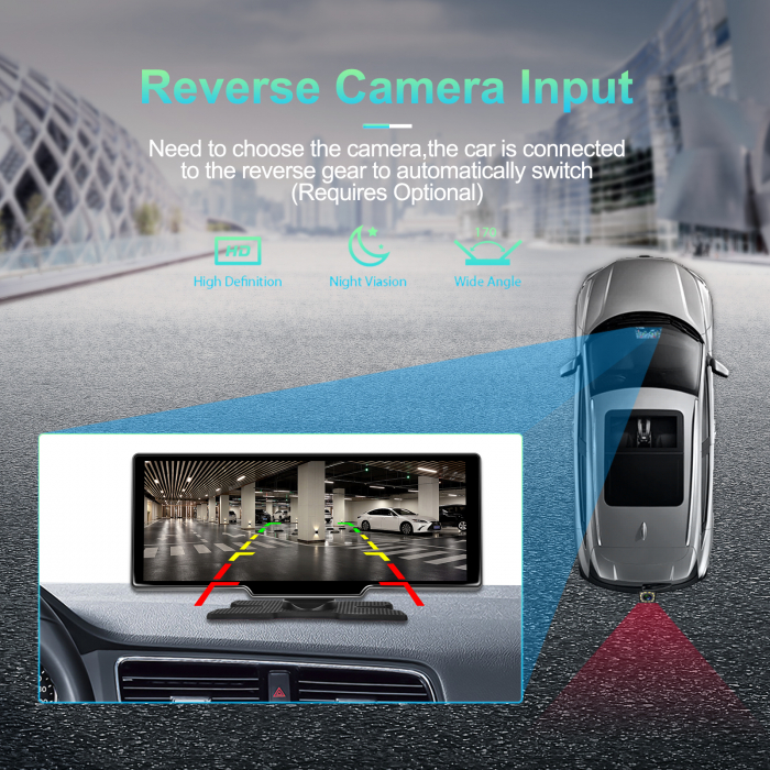 Navigatie cu Android 13, 2GB+32GB, GPS Portabil, Universal, CarPlay si Android Auto WI-FI, ecran tactil HD 10.26 inch [16]