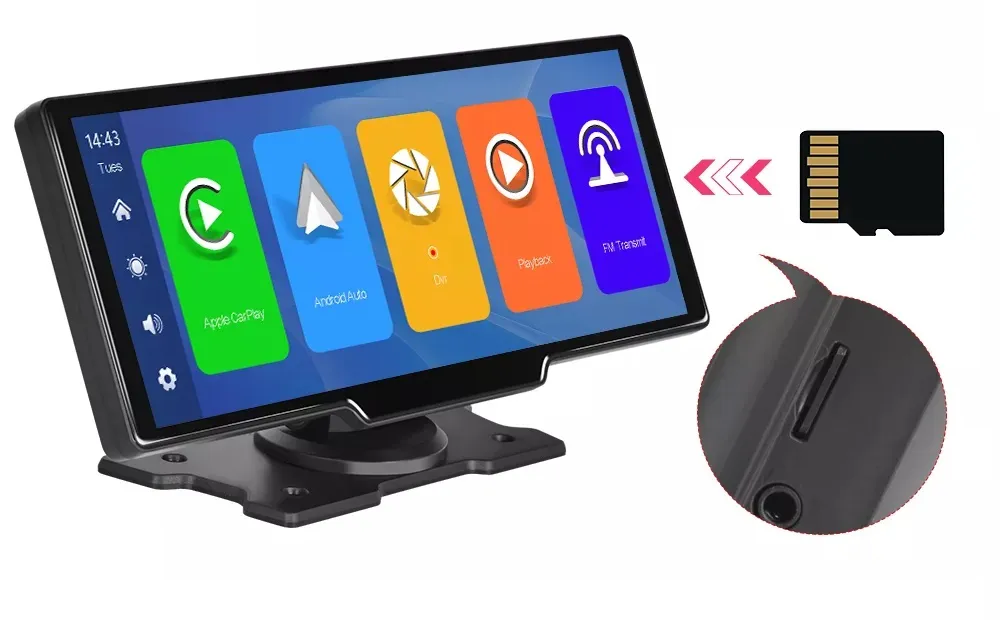 Navigatie GPS Portabil, Universal, CarPlay si Android Auto WI-FI, Camera DVR incorporata, ecran tactil HD 9.3 inch [3]