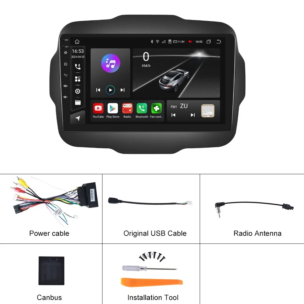 Navigatie Jeep Renegade (2016-2020), Android 12, 2GB RAM 32GB, DSP, Carplay si Android auto, ecran 9 inch [7]