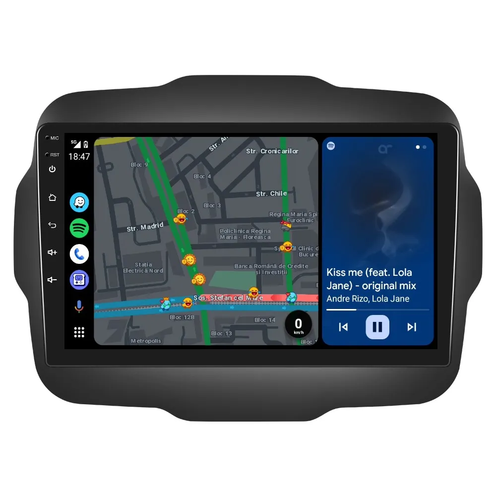 Navigatie Jeep Renegade (2016-2020), Android 12, 2GB RAM 32GB, DSP, Carplay si Android auto, ecran 9 inch [5]