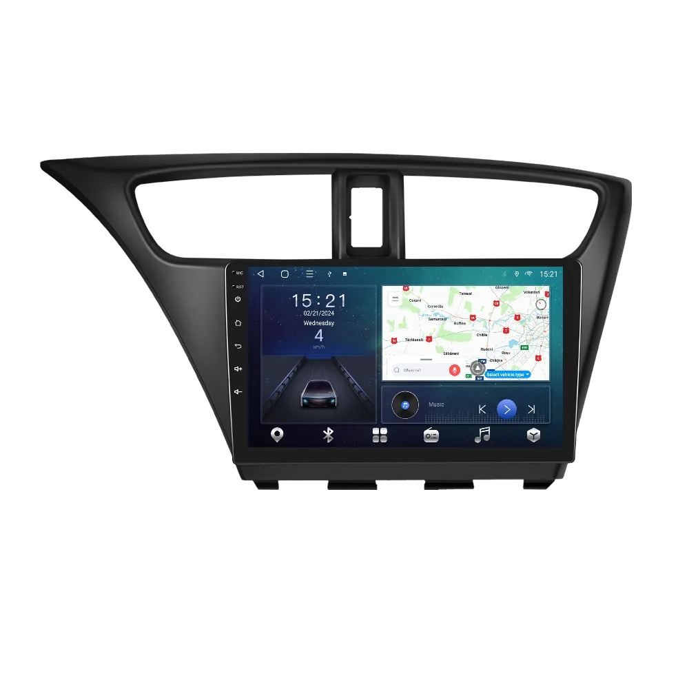 Navigatie Honda Civic (2012-2017), Android 12, 4GB RAM 64GB, Slot SIM 4G, DSP, Carplay si Android auto, ecran 9 inch [4]