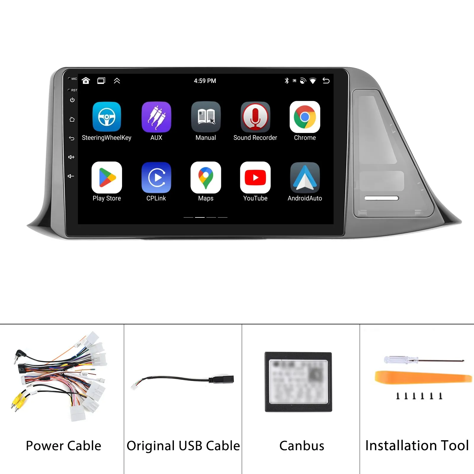 Navigatie Toyota C-HR (2016-2020), Android 13, 4GB RAM 64GB,SLOT SIM 4G, DSP, Carplay si Android auto, ecran 9 inch [6]