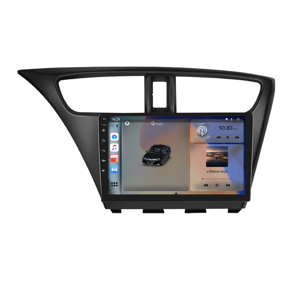 Navigatie 2K QLED Honda Civic (2012-2017), 4 GB RAM, SLOT SIM 4G, DSP, CarPlay si Android Auto ecran 9.36 inch [4]