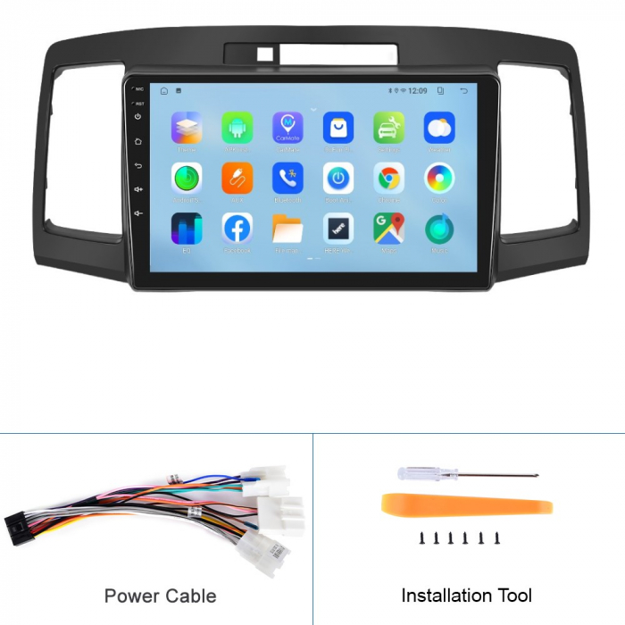 Navigatie Toyota Allion Premio (2001-2007), Android 12, 4GB RAM 64GB, SIM 4G. DSP, Carplay si Android auto, ecran 9 inch [9]