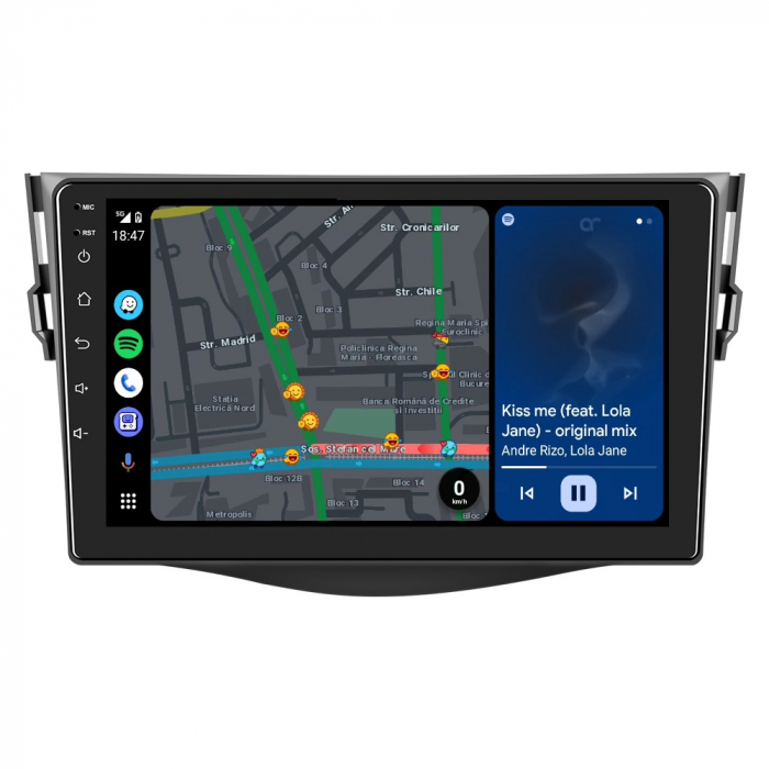 Navigatie Toyota RAV 4 (2007-2011), Android 12, 2GB RAM 32GB, DSP, Carplay si Android auto, ecran 9 inch [7]