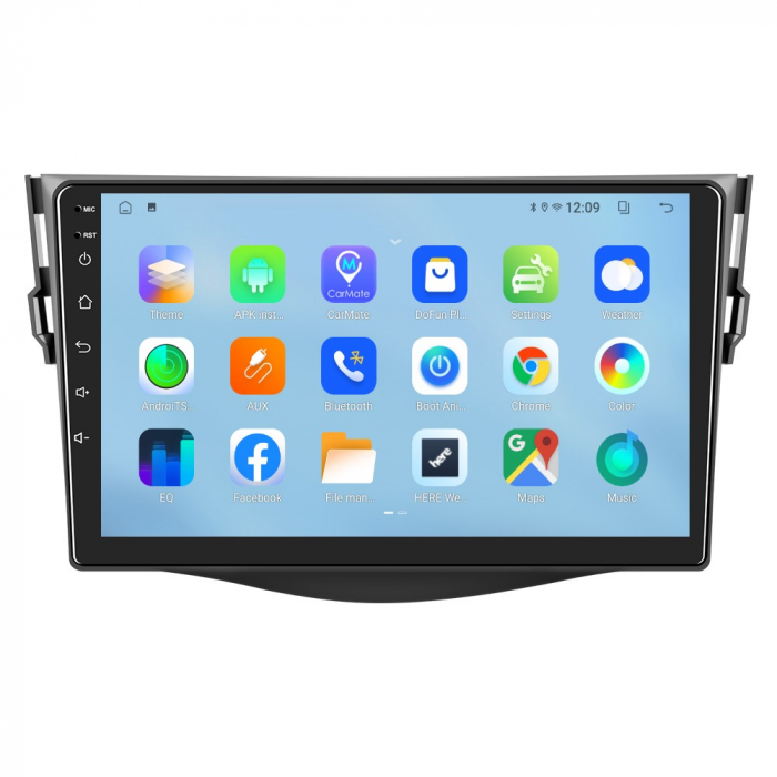 Navigatie Toyota RAV 4 (2007-2011), Android 12, 4GB RAM 64GB, SLOT SIM 4G, DSP, Carplay si Android auto, ecran 9 inch [2]