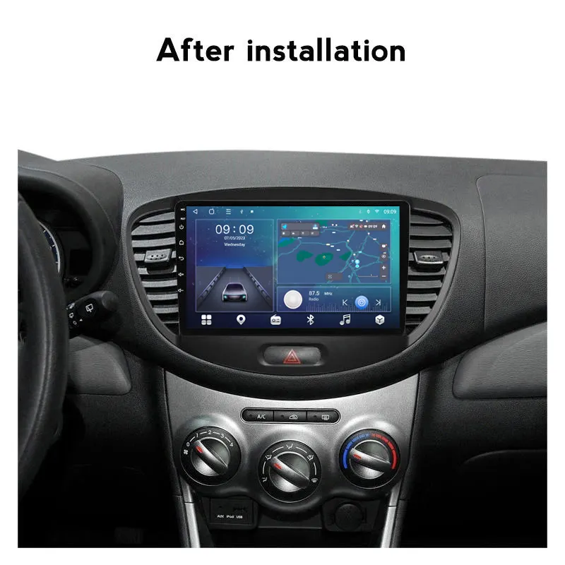 Navigatie Hyundai i10 (2007-2013) cu Android 12, 8GB RAM 128GB ROM, DSP, SIM 4G, Carplay si Android Auto, ecran 9 inch [2]