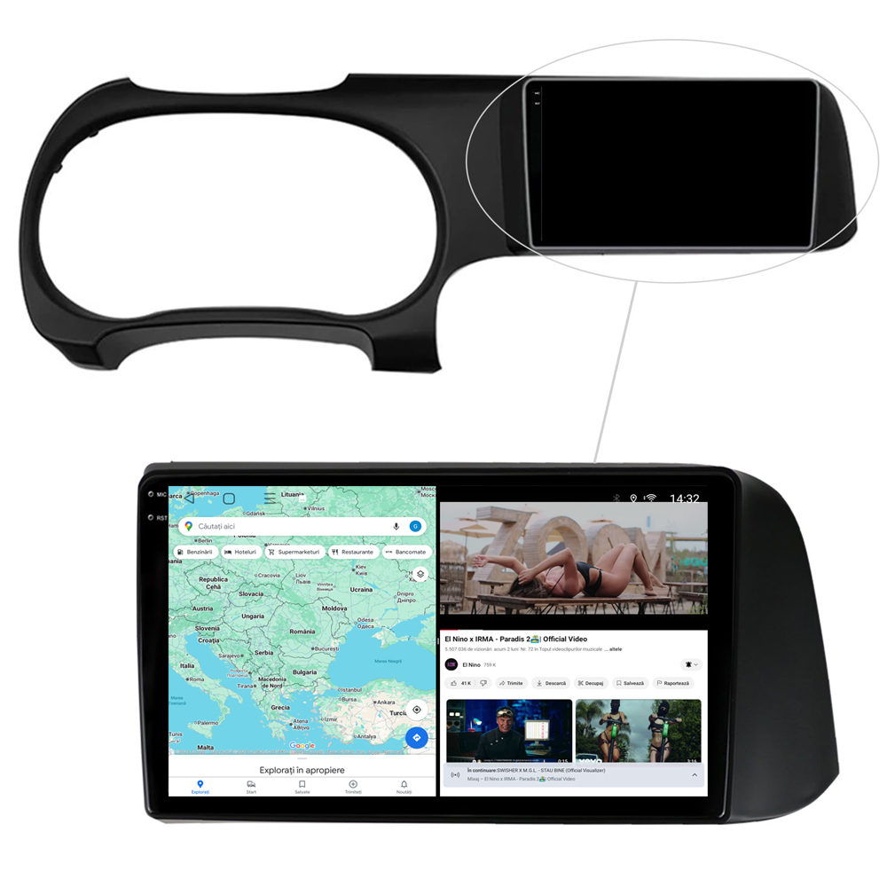 Navigație Android dedicată 2K QLED Octa-Core UIS8581A cu SIM 4G, CarPlay și Android Auto [5]