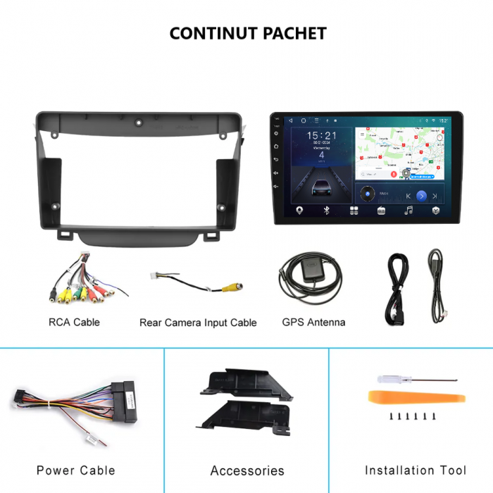 Navigatie Hyundai i30 (2011-2015) cu Android 12, 8GB RAM 128GB ROM, SIM 4G, CarPlay si Android Auto, DSP, ecran 9 inch [8]