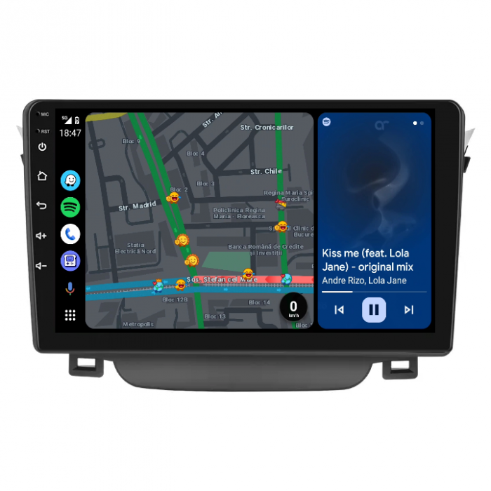 Navigatie Hyundai i30 (2011-2015) cu Android 12, 8GB RAM 128GB ROM, SIM 4G, CarPlay si Android Auto, DSP, ecran 9 inch [2]