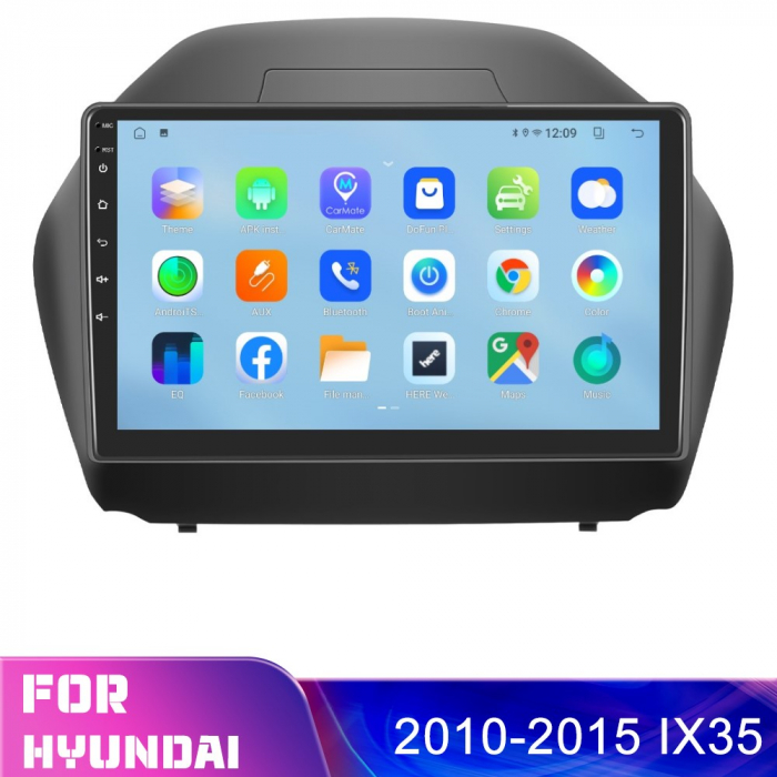 Navigatie Hyundai IX35 (2010-2015) Android 12, 8GB 128GB, SIM 4G, CarPlay si Android Auto, DSP, ecran 10.1 inch [7]