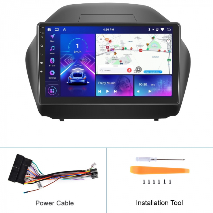 Navigatie Hyundai IX35 (2010-2015) Android 12, 8GB 128GB, SIM 4G, CarPlay si Android Auto, DSP, ecran 10.1 inch [14]