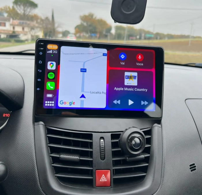 Navigatie Peugeot 207 (2009-2013) cu Android 12 ecran 9 Inch, 2GB RAM 32 GB ROM,DSP, Carplay si Android Auto [9]