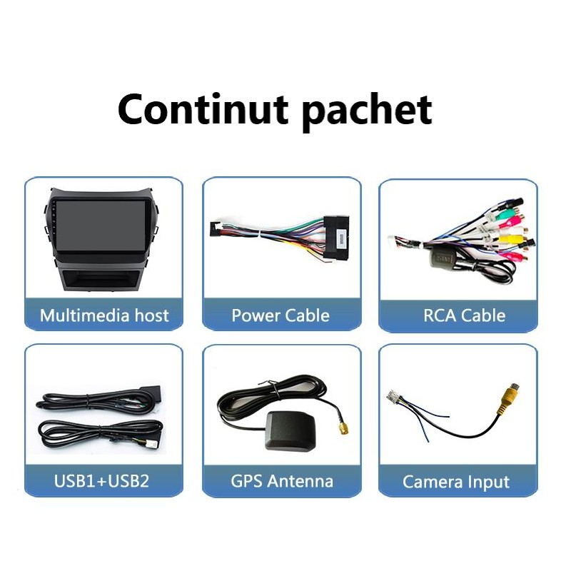 Navigatie Hyundai Santa Fe 3 IX45 (2013-2016) cu Android 14 ecran 9 Inch, 8GB RAM 128 GB ROM,DSP, SIM4 G Carplay si Android Auto [7]