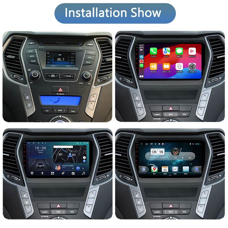 Navigatie Hyundai Santa Fe 3 IX45 (2013-2016) cu Android 14 ecran 9 Inch, 8GB RAM 128 GB ROM,DSP, SIM4 G Carplay si Android Auto [6]