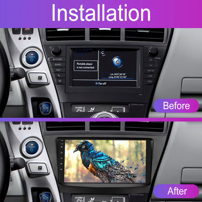 Navigatie Toyota Prius Plus (2012-2020), Android 12, 4GB RAM 64GB,SIM 4G, DSP, Carplay si Android auto, ecran 9 inch [3]