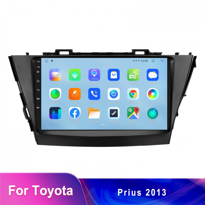 Navigatie Toyota Prius Plus (2012-2020), Android 12, 2GB RAM 32GB, DSP, Carplay si Android auto, ecran 9 inch [2]