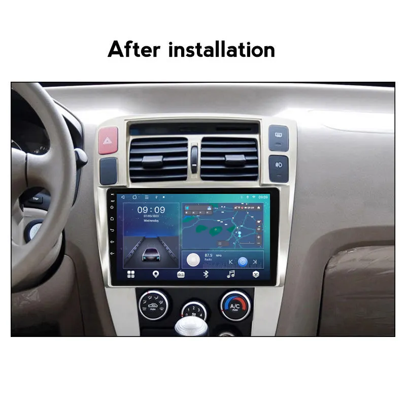 Navigatie Hyundai Tucson (2006-2013) cu Android 12, 4GB RAM 64 GB ROM, DSP, SIM 4G, Carplay si Android Auto ecran 10.1 [2]